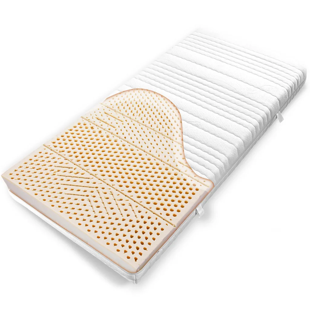 Ravensberger 7-Zonen Latexmatratze 100 Härtegrad H3 Mit Baumwoll Bezug, Abnehmbar, Waschbar 140 X 200 Cm