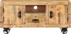 VidaXL TV-Schrank Raues Mangoholz 110x30x50 Cm
