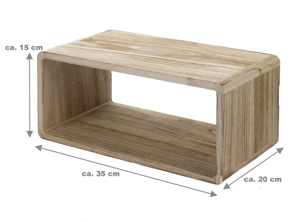 Wandregal 3er Set Regal Holz Hängeregal Holzregal Schweberegal Bücherregal – Bild 7