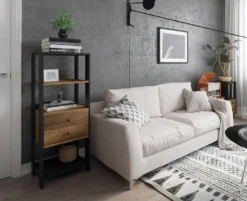 Liv & Bo® Regal Mit 2 Schubladen | Industrial