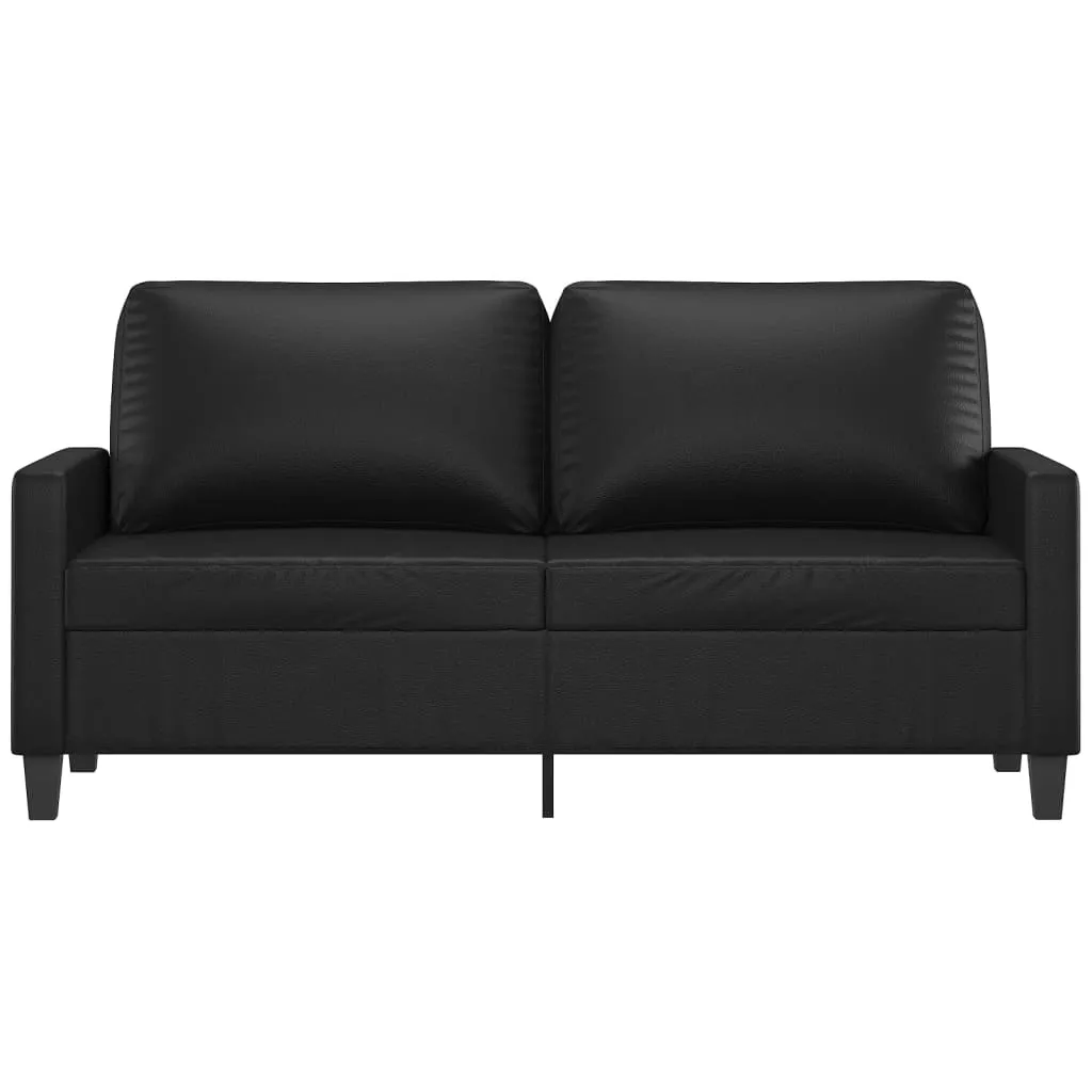 VidaXL 2-Sitzer-Sofa Schwarz 140 Cm Kunstleder – Bild 3