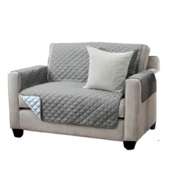 JEMIDI Sofaschoner Sesselschoner Schonbezug Sesselschutz Schutzbezug In Toller Qualität Von JEMIDI Sessel Schoner Sofabezug Sofaschonbezug Sofa Sofa Überdecke In Verschiedenen Farben Und Varianten - 2 Sitzer Anthrazit/Hellgrau