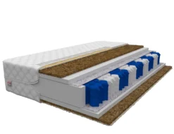 Matratze 180x200 Cm MERANO Höhe Ca. 19 Cm Kokos Premium Taschenfederkern 7 ZONEN