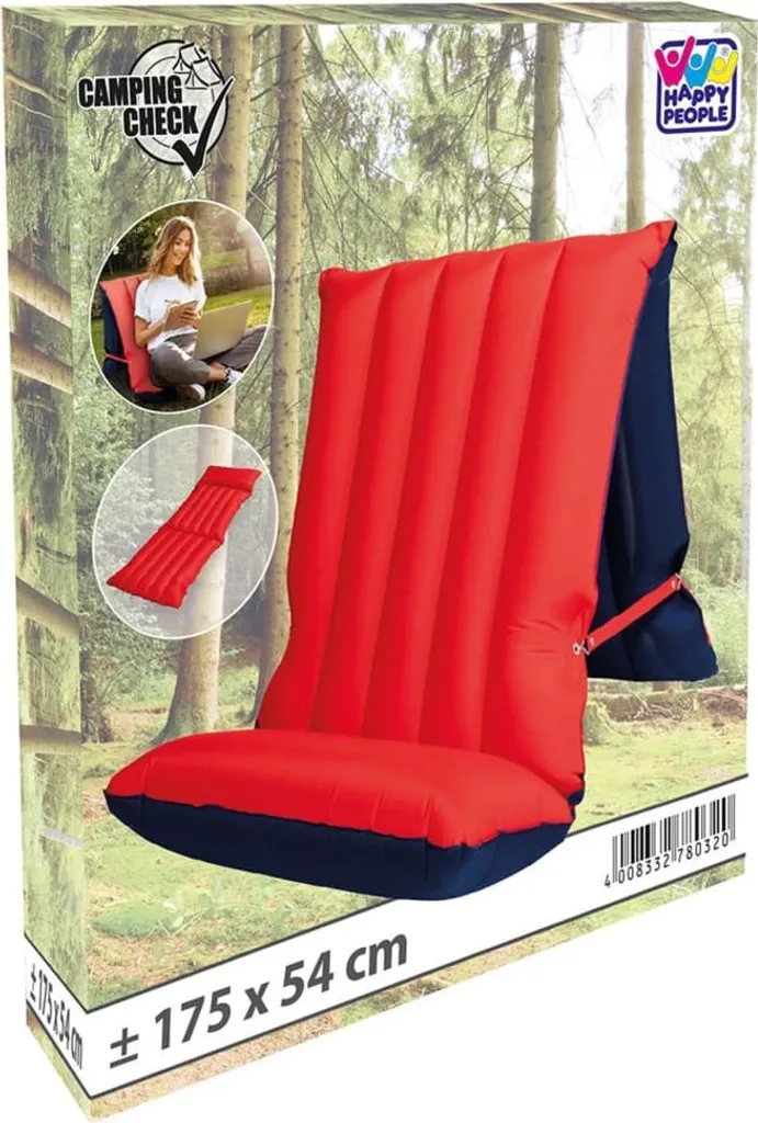 Happy People Sport Sitz- & Liegematratze, 175 X 54 Cm, Mit Mikrofaserbeschichtung & Klappfunktion Luftmatratzen Luftmatratzen – Bild 16