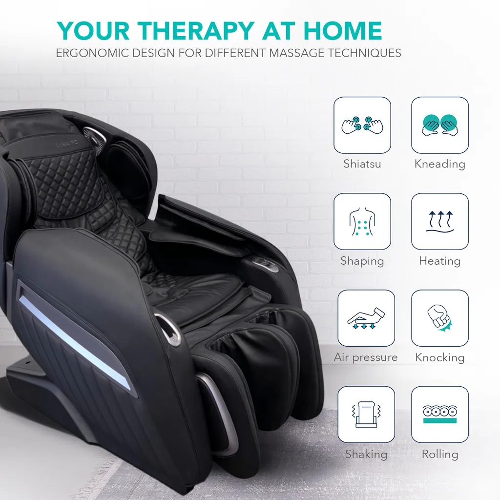 NAIPO Shiatsu Zero Gravity Büro Massagesessel MGC-A350B-C – Bild 4