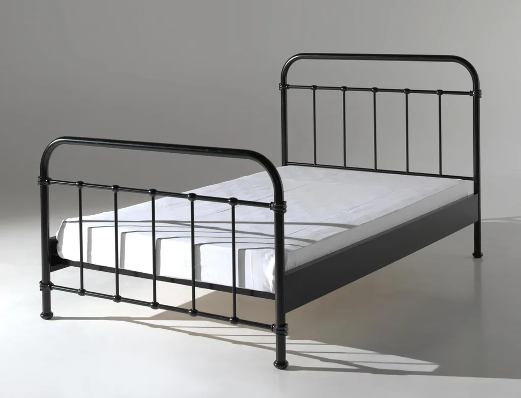 Vipack Metallbett New York Liegefläche 120 X 200 Cm - Farbe: Schwarz, Maße: 125 Cm X 110 Cm X 210 Cm; NYBE1218 – Bild 10