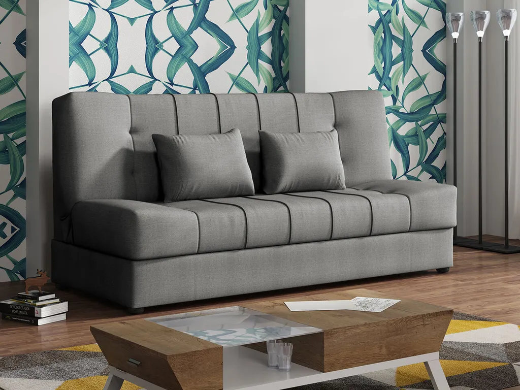 Mirjan24 Schlafsofa Sonia Mit Bettkasten, Couch Mit Schlaffunktion, Stilvoll Bettsofa, Polstersofa, Wohnzimmer Couchgarnitur (Chester 18)