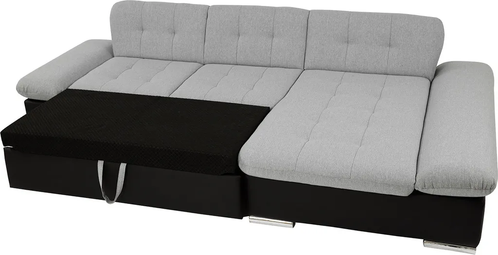 Mirjan24 Ecksofa Malwi Cord Mit Bettkasten Und Schlaffunktion, Elegante Couch, Polsterecke (Farbe: Poso 100, Seite: Rechts) – Bild 6