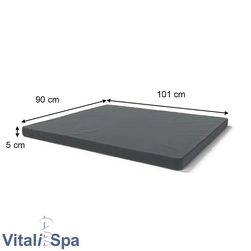 VitaliSpa Kindermatratze Teddy Grau 101 X 90 X 5 Cm Polyester – Bild 3