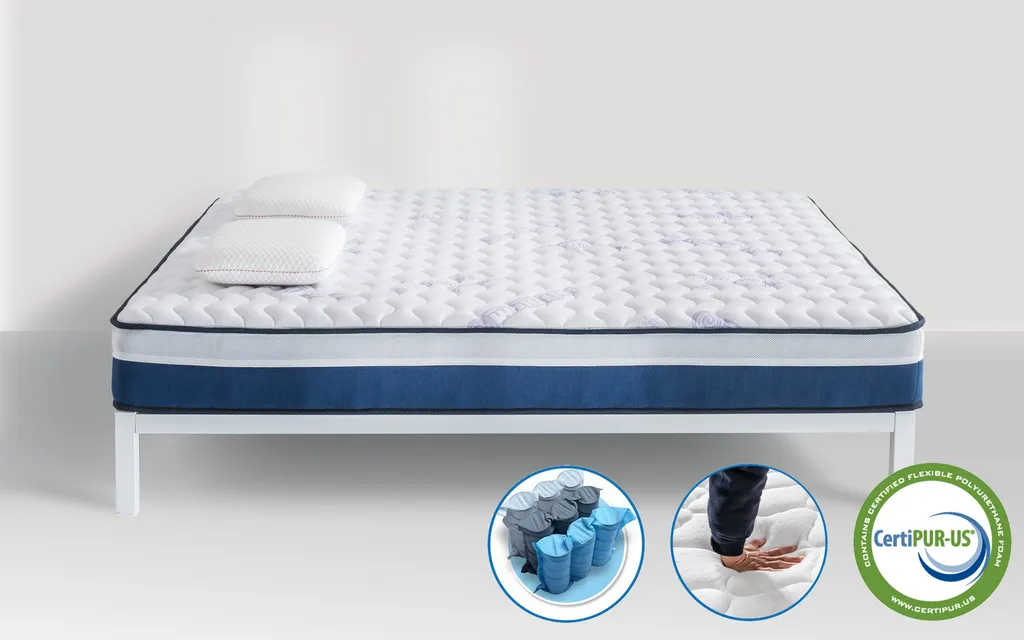 Vesgantti Matratze 120x200 Modern Taschenfederkernmatratze 7-Zonen Federkernmatratze Boxspring Mattress (H3, Klassisch Tight-top 25cm) – Bild 7
