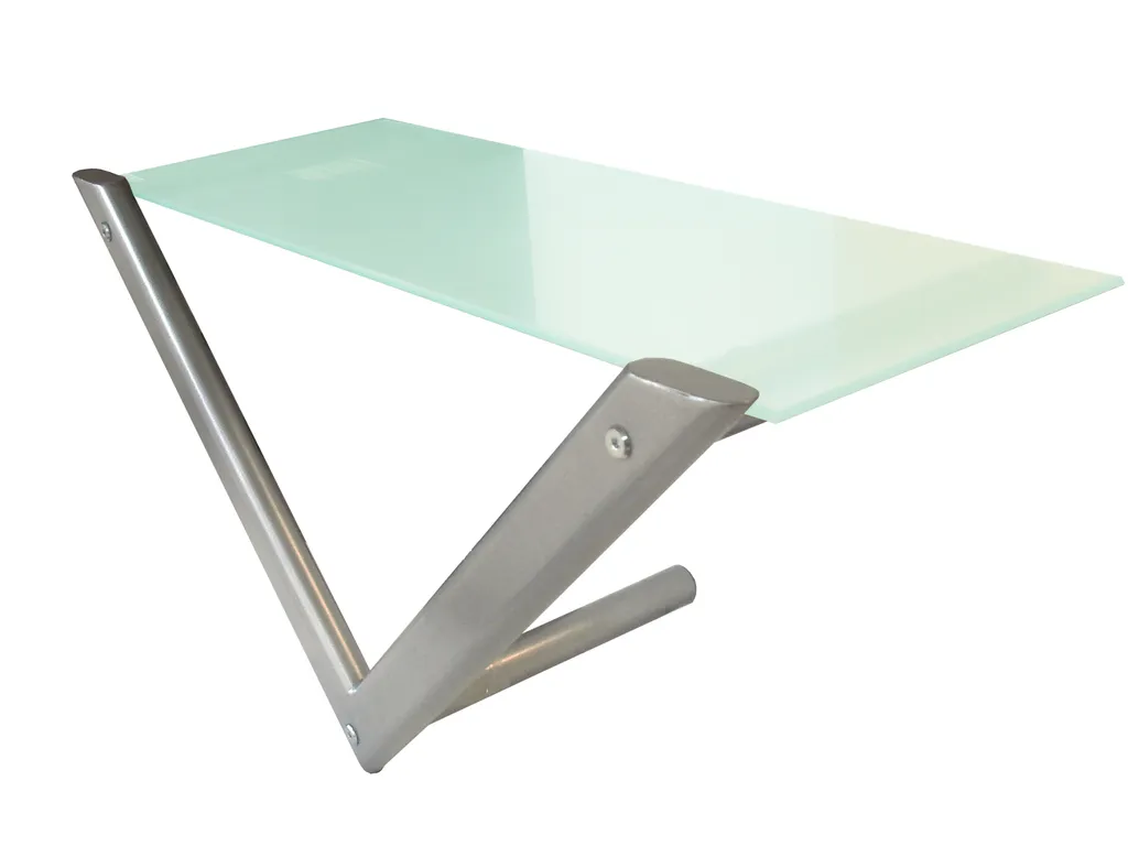 Wandregal Glasregal Metallregal Turbo 70x25x34 Cm – Bild 2